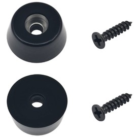 30 PCS Round Rubber Feets with Screws,Rubber Non Slip Furniture Leg Pads,Floor Protector Pads