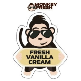 MONKEY FRESH 1pc  Monkey Fresh Hanging Car Air Freshener  Vanilla Scent