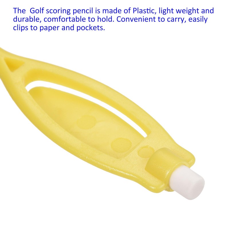 M METERXITY 10 Pack Golf Scoring Pencils with Eraser -
