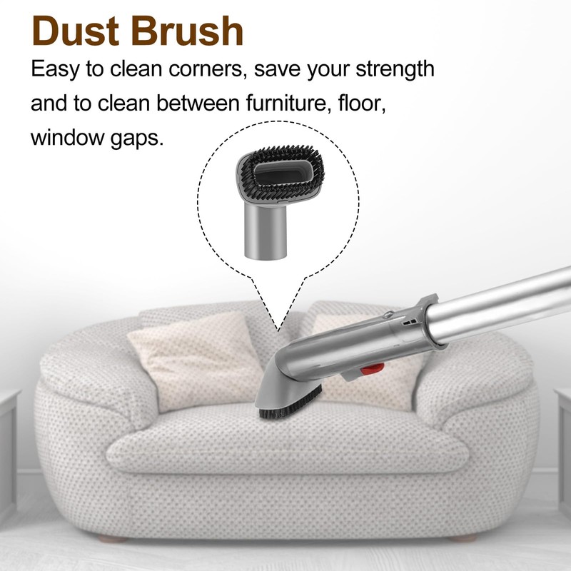 Crevice Tool and Dust Brush Upholstery Tool Compatible with Shark