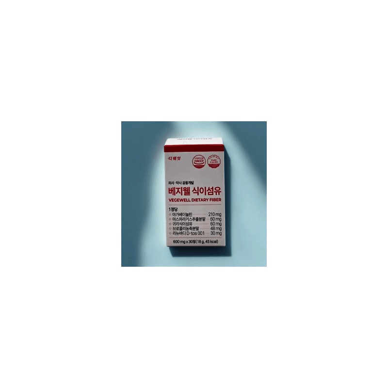 Vegewell Dietary Fiber Tablets 30 Tablets Vegewell Dietary Fiber Tablets