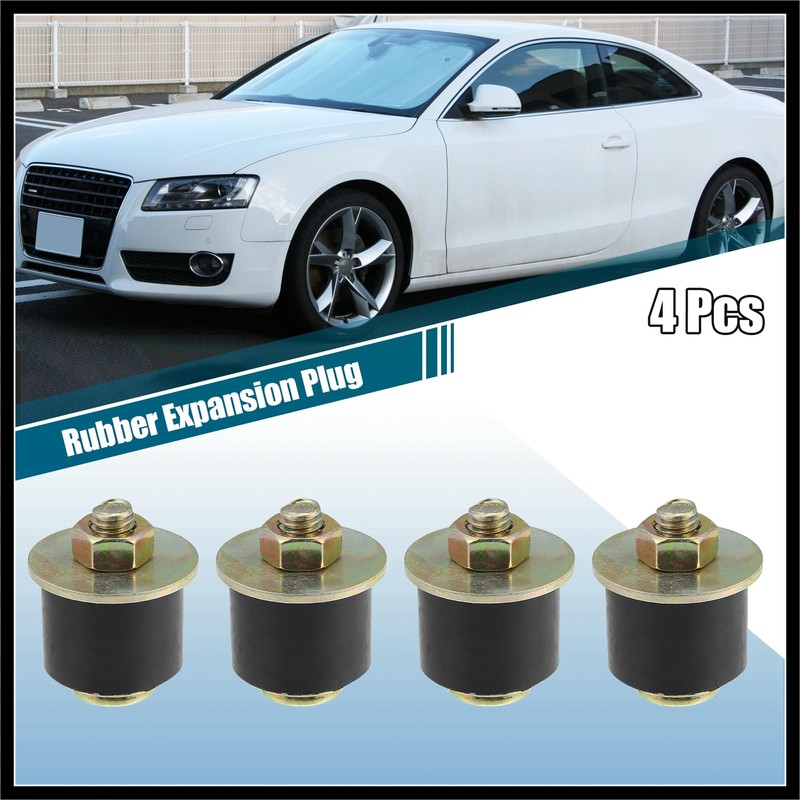 Hihaha 4pcs Car Rubber Expansion Freeze Plug Fit 1" to