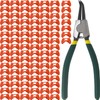 ROYHOO 101PCS Pinless Peepers with Pliers Chicken Peepers Pheasant Poultry