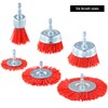QWORK® 6 Piece Nylon Brush Set, Sanding Wire Disc Brush
