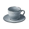 Broste Copenhagen 14533134 Nordic Sea Cup and Saucer, Stoneware, Blue