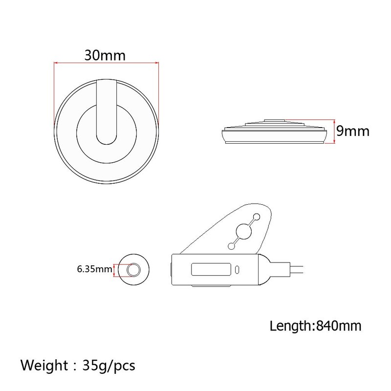 Alnicov Piezo Contact Microphone Pickup for Guitar Violin Banjo Mandolin