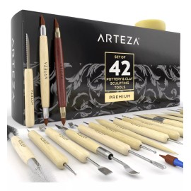 Arteza Herramientas Escultura Cerámica Arcilla De Arteza 42 Piezas