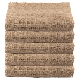 HAKZEON 5 Pack Potato Sack Race Bags, 40x24 Inch Burlap Bags for Vegetables, Reusable Sturdy Storage Bag for Home and Gardening, Plant Covers