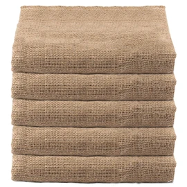HAKZEON 5 Pack Potato Sack Race Bags, 40x24 Inch Burlap Bags for Vegetables, Reusable Sturdy Storage Bag for Home and Gardening, Plant Covers