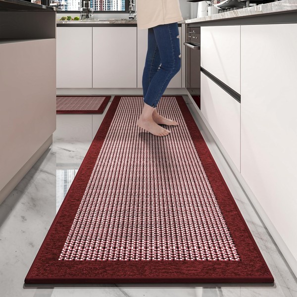 PADOOR Non Slip Kitchen Rugs Sets of 2 - Extra