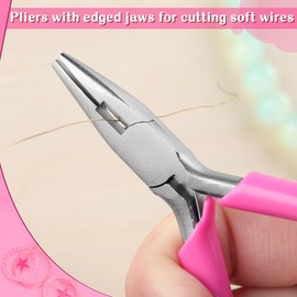 SPEEDWOX 3 Inches Chain Nose Pliers for Jewelry Making Miniature Pocket Plier Mini Jewelry Pliers Needle-Nose Pliers Mini Pliers Jewelry Making Pliers Micro Pliers Micro Needle Nose Pliers