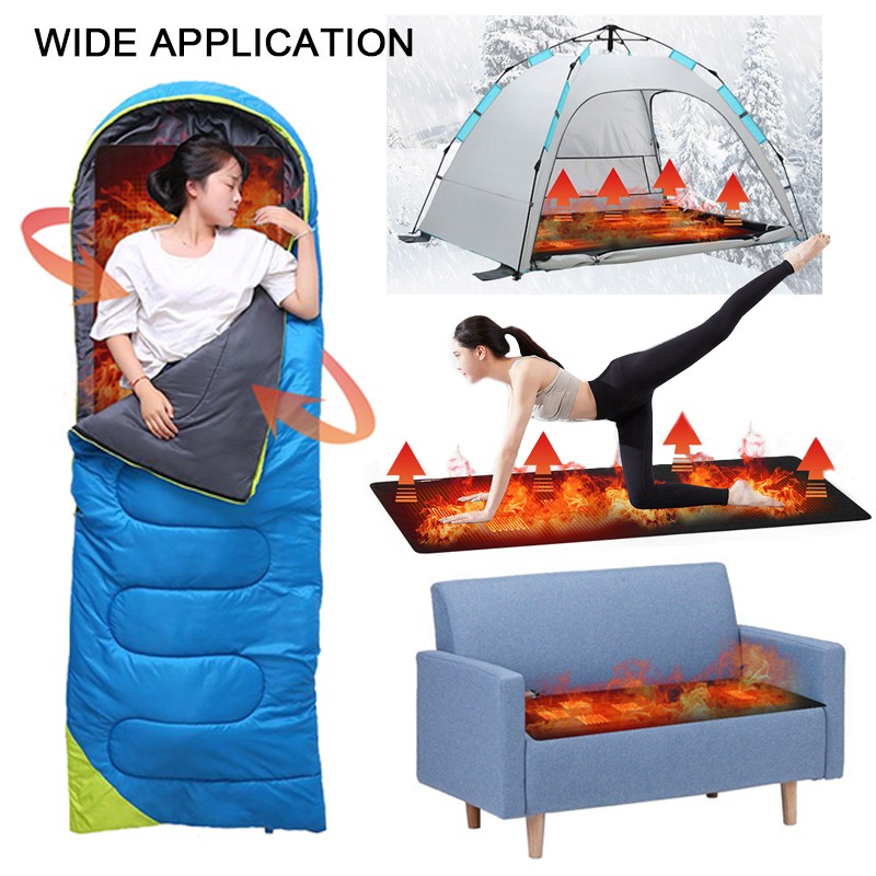 Outdoor USB Heating Sleeping Mat Insulation Camping Heated Sleeping Mattress
