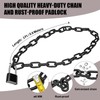 Heavy Duty Chain and Combination Lock Outdoor ，Gate Chain Lock