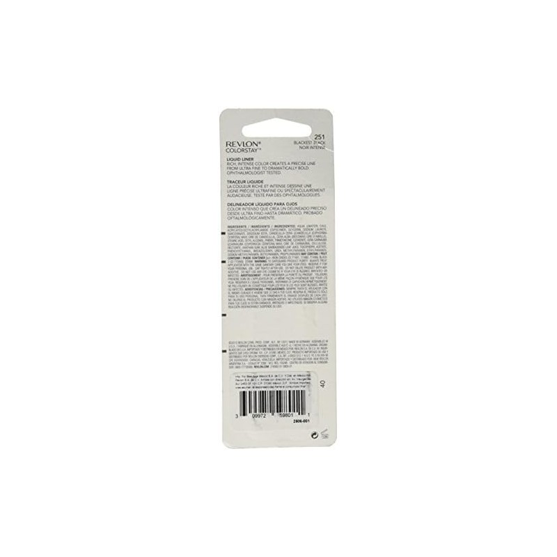 Revlon Colorstay Liquid Eyeliner, Black, 2.5 ml