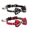 CHUKCHI 2 Pack/Set Cat Collar Breakaway with Cute Bow Tie