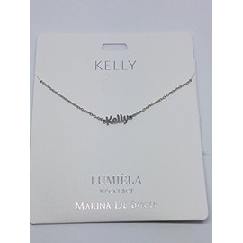 KELLY Named Lumeila Necklace Marina De Buchi Silver Colour Presented By Sterling Effectz