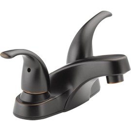 Peerless P299628LF-OB-M Choice, Two Handle Centerset Bathroom Faucet, Oil Bronze