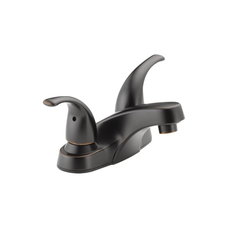 Peerless P299628LF-OB-M Choice, Two Handle Centerset Bathroom Faucet, Oil Bronze