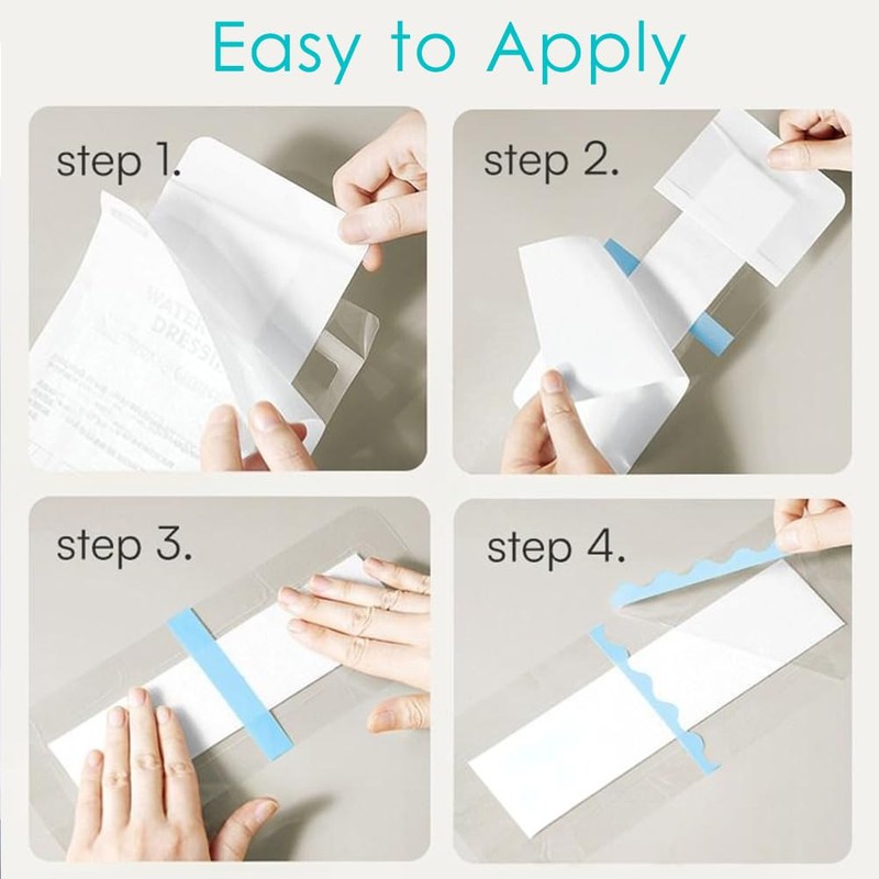 10 Pcs Waterproof Ostomy Bag Cover with Non-Stick Pad Extra