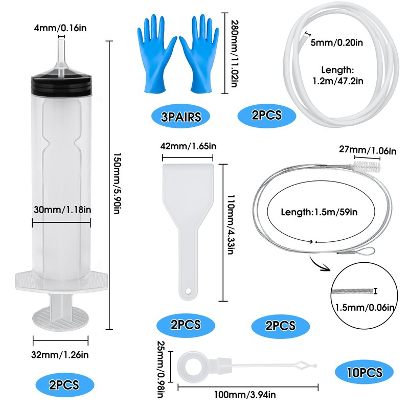 Fridge Drain Hole Cleaning Set Fridge Drain Cleaning Brush for