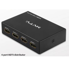 Unbranded 4 Port HDMI 4K Splitter & Amplifier for 3D HDTV 1080P 1 In 4 Out Hub