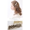 ヴァンテーヌ VINGTAINE リーフ デザイン バレッタ メタリック メタル ヘアアクセサリー H-968-ANG-