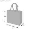 Yellowboots Jute Hessian Elephant Natural Lunch Bag - Height 24cm