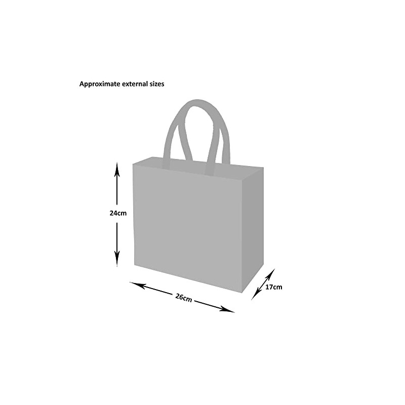 Yellowboots Jute Hessian Elephant Natural Lunch Bag - Height 24cm