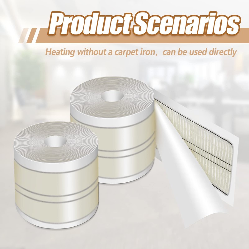 Frienda 2 Pcs Carpet Seam Tape 4 Inch x 30