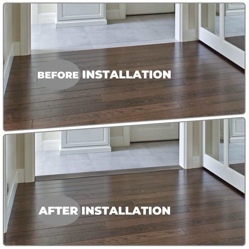 Vinyl-Door-Threshold Floor-Transition-Strips Self Adhesive 72 inch, Threshold 3/4''~4/5'', Transition-Strips for