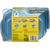 Gladware Freezerware Food Storage Containers, Large Rectangle Holds 64 Ounces