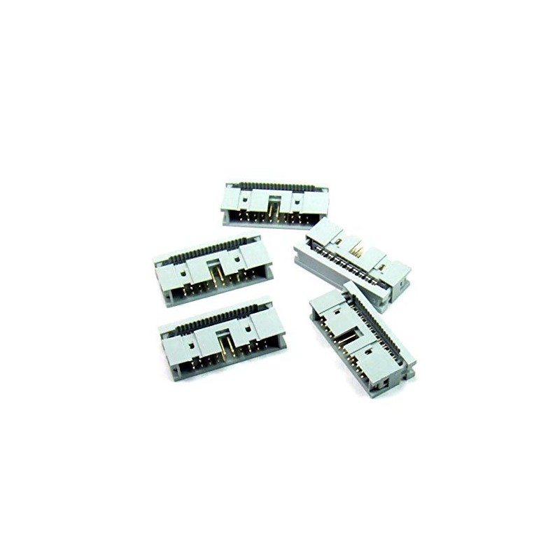 POPESQ® #A2059 IDC 2.54 mm Female Ribbon Cable 20-Pin Pack