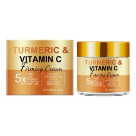 Crema De Cúrcuma Y Vitamina C, 60 G, Reduce Las Líneas Y Ten