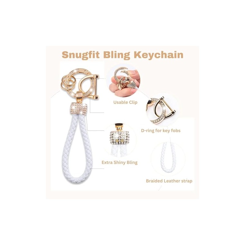 Snugfit Key fob Cover case Protector White (Hyundai C 4