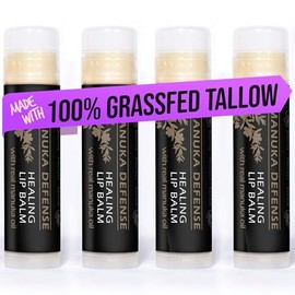 BALM OF GILEAD- Bálsamo labial curativo Manuka Defense, terapia de hidratación intensiva, manuka + árbol de té | Menta refrescante