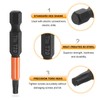 HARFINGTON T20 Torx Head Screwdriver Bit 2" (50mm) Long 1/4"