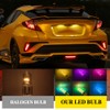 OtpOutopa Car T10 RGB LED Bulb Width Light with Remote