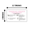 Chocolate Covered Dipped Strawberry Care Instruction Cards | 50pk 2x3.5”