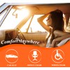 kingphenix Car Seat Cushion with 1.2inch Comfort Memory Foam, Seat