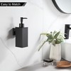 BVL Soap Dispenser Black Wall Mounted 240 ml Soap Dispenser