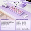 Wired RGB Creamy Typewriter Keyboard. 65 Percent Retro LED Membrance