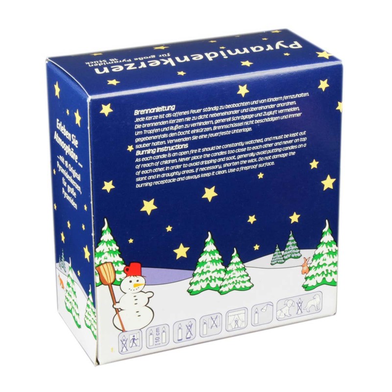 JEKA Kerzen PK 18/100 Pyramidenkerzen (18 Stück/Pack) groß Natur Größe