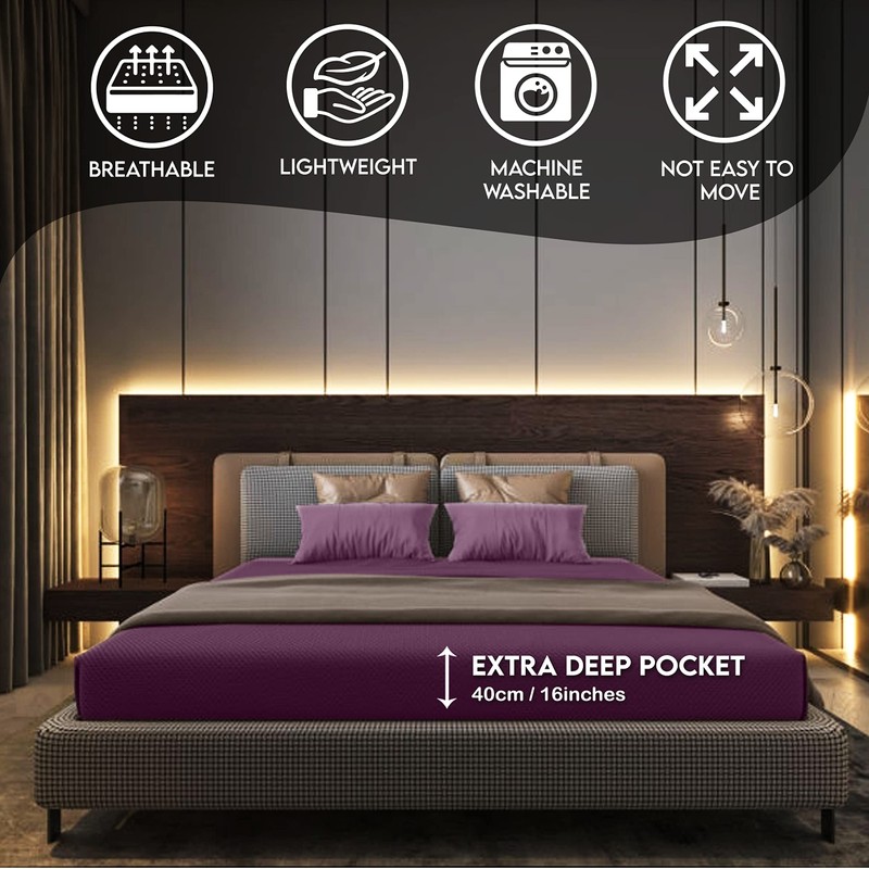 Volcano Infinity Super King Fitted sheet Extra Deep 183×200×40 CM
