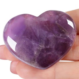 AWARDSEN 45mm Large Red Jasper Heart Crystals Gemstones Gifts for Women, Red Reiki Healing Stones Worry Stone for Valentine's Day, Birthdays, Anniversary, Mother's Day and Thanksgiving Day