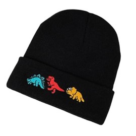 Baby Boys Winter Hat Dinosaur Embroidered Wooly Hat Beanie Warm Hat Suitable for Age 0-2 Dinosaur Clothes Dinosaur Hat Multicolour