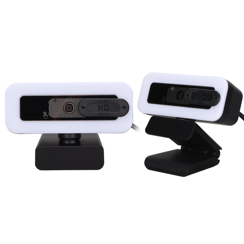 Webcam 2K USB Adjustable Brightness Auto Focusing Inbuilt Mic Plug