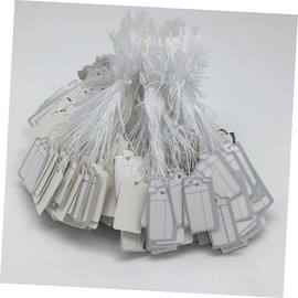 MAGICLULU 1500pcs Silver Edge Jewelry Price Tags Small Hanging Tags for Earring Bracelet Necklace Ring Display Writable Paper Cards for Shop Pricing and Craft Projects