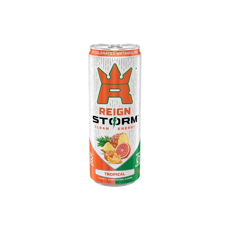 REIGN REIGN Storm, Tropical, Fitness & Wellness Energy Drink, 12