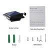 UniqueFire Solar Gutter Lights Outdoor, 40 LEDs Bright Solar Powered