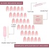 Glamnetic Short Oval Press On Nail Collection - Nail Glue